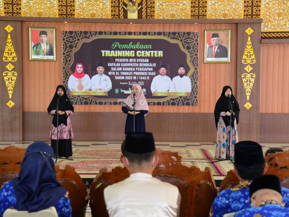 Jelang MTQ Tingkat Provinsi Riau, Bupati Kasmarni Buka TC Bagi Utusan Kafilah Bengkalis